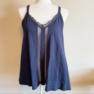 Wilt Navy Blue Sleeveless Tank top Size Large